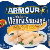 Amazon: 6 Pack Armour Vienna Sausage, Chicken, Keto Friendly, 4.6 Oz as...