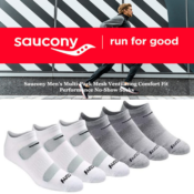 Amazon: 6-Pack Men’s Saucony No-Show Socks $10.72 (Reg. $13.99) + Free...