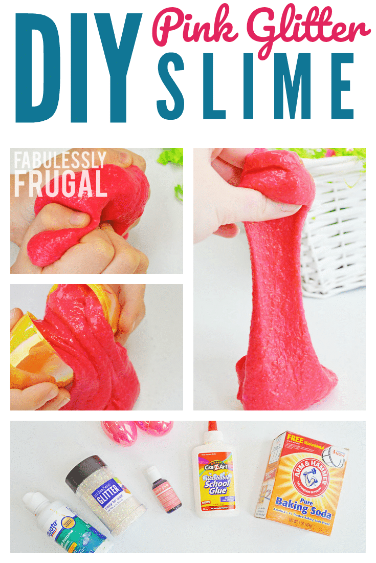 How to make glitter slime without borax recipe