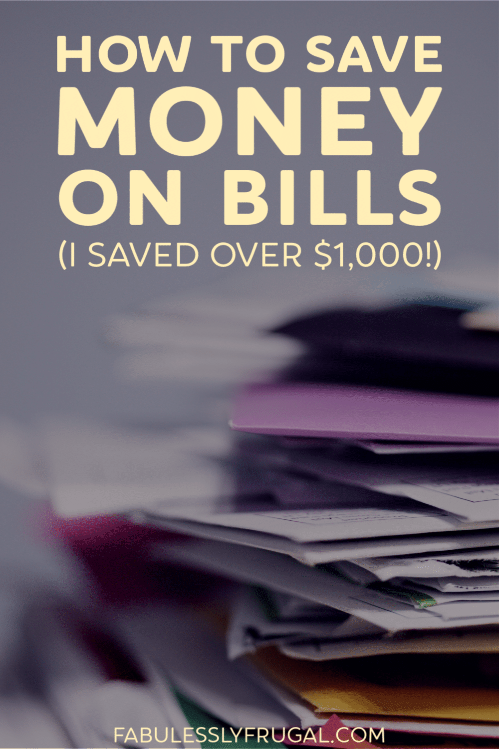 How to save money on bills