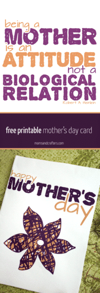 Free printable mother's day card