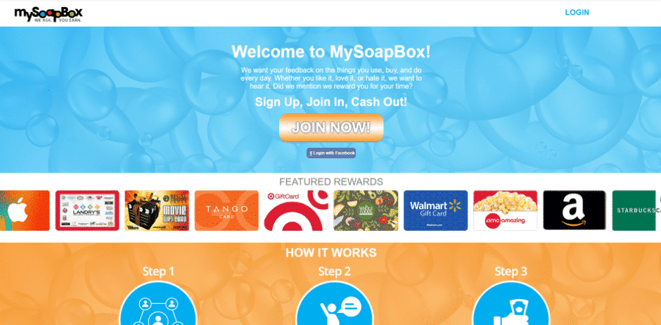 My Soap Box home page