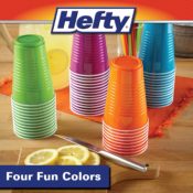 Amazon: 100 Pack Hefty Plastic Cups, Assorted Colors as low as $4.52 (Reg...