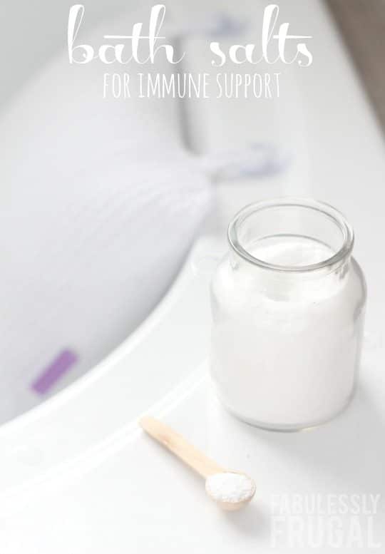 Epsom salt detox bath for immune support