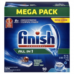 Finish Powerball Tabs Dishwasher Detergent Tablets, Fresh Scent, 90 Count new look