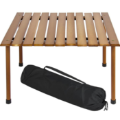 Best Choice Products: Foldable Wooden Table with Carrying Case $42.99 (Reg....