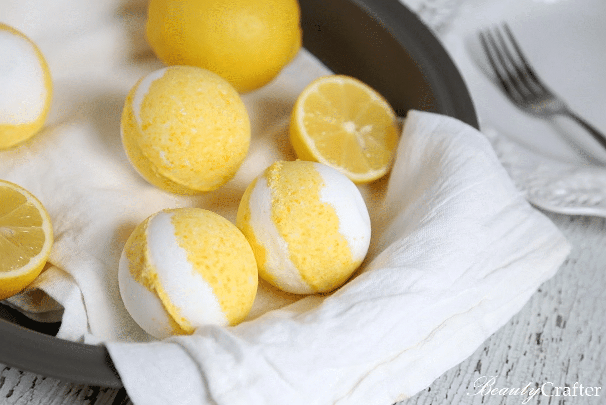 Lemon meringue pie homemade bath bombs