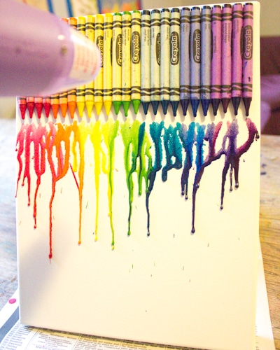 Melted Crayon Canvas Art