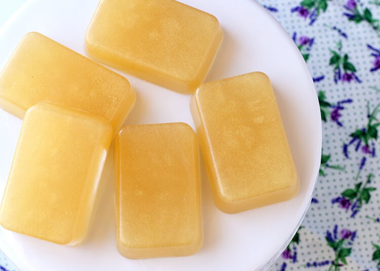 Quick and easy honey lavender soap