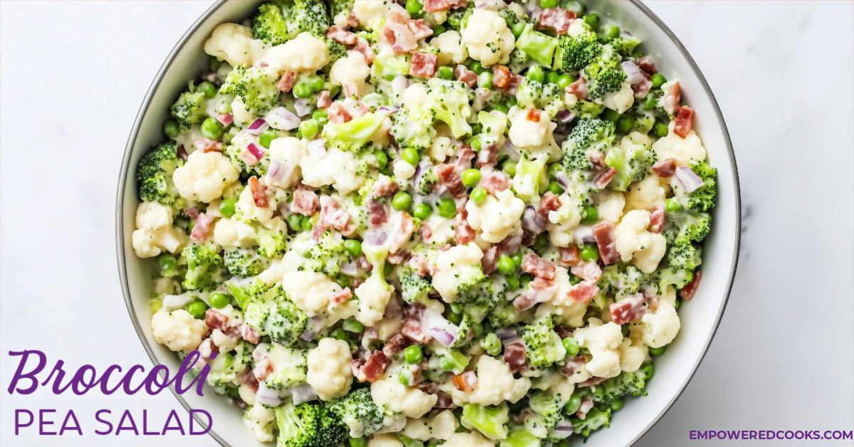 Broccoli pea salad