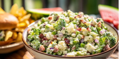broccoli pea salad-- a bbq side dish