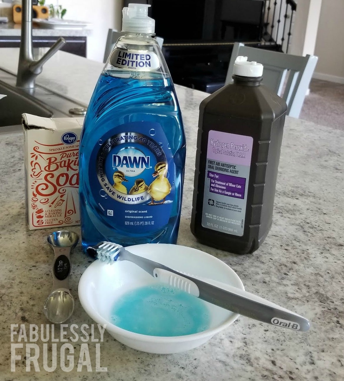 Ingredients for homemade stain remover