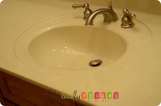 Clean sink after using homemade all purpose cleaner