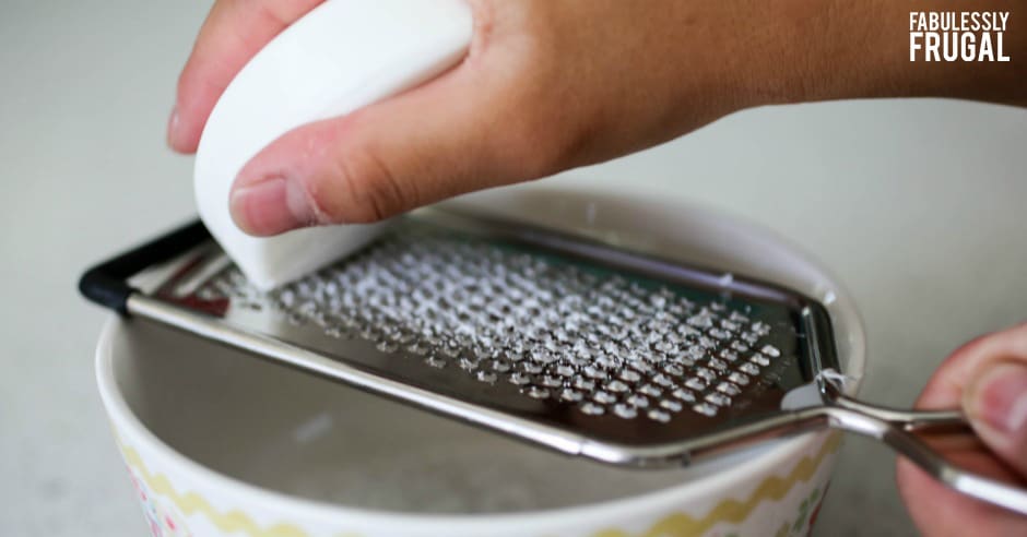Grating soap for homemade body wash recipe