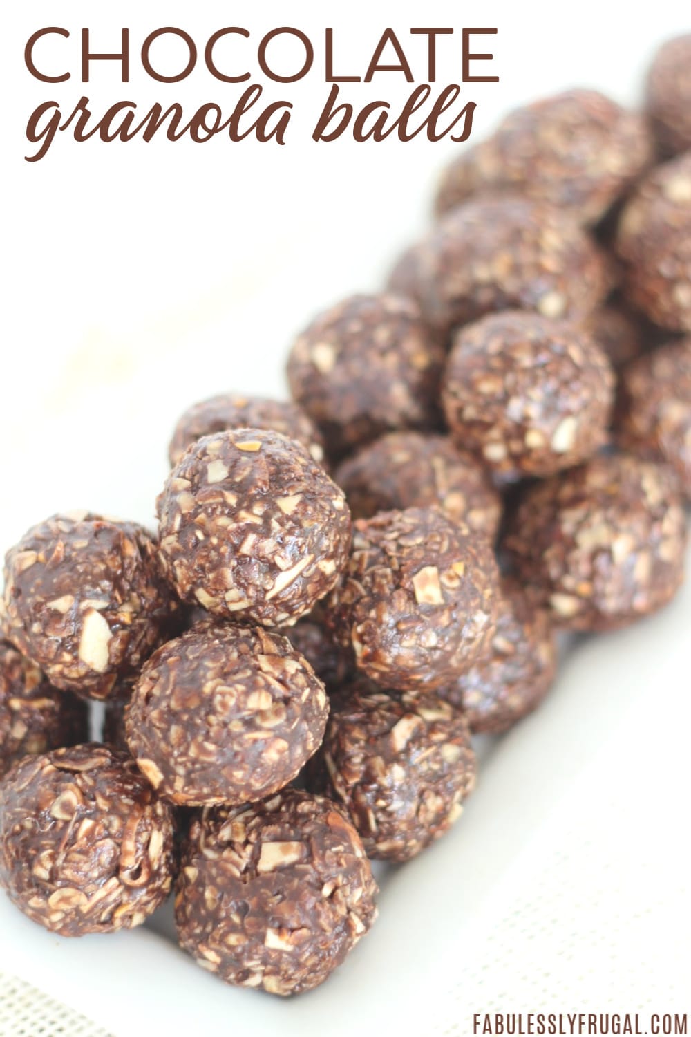 Healthy NoBake Dark Chocolate Granola Bites Recipe Fabulessly Frugal