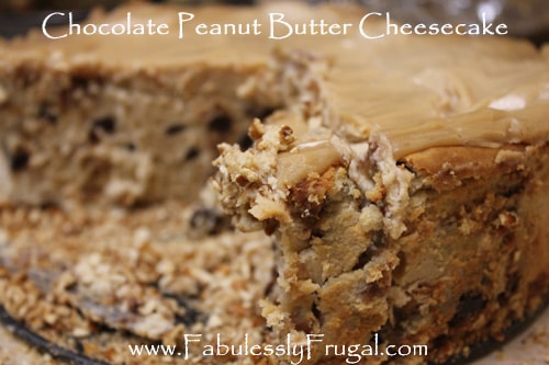 Crumbly peanut butter cheesecake