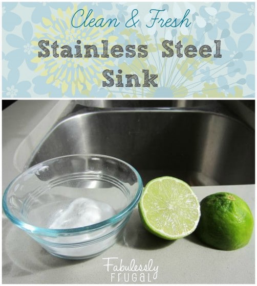 Clean your stainless steel sink easily and cheaply with natural ingredients!