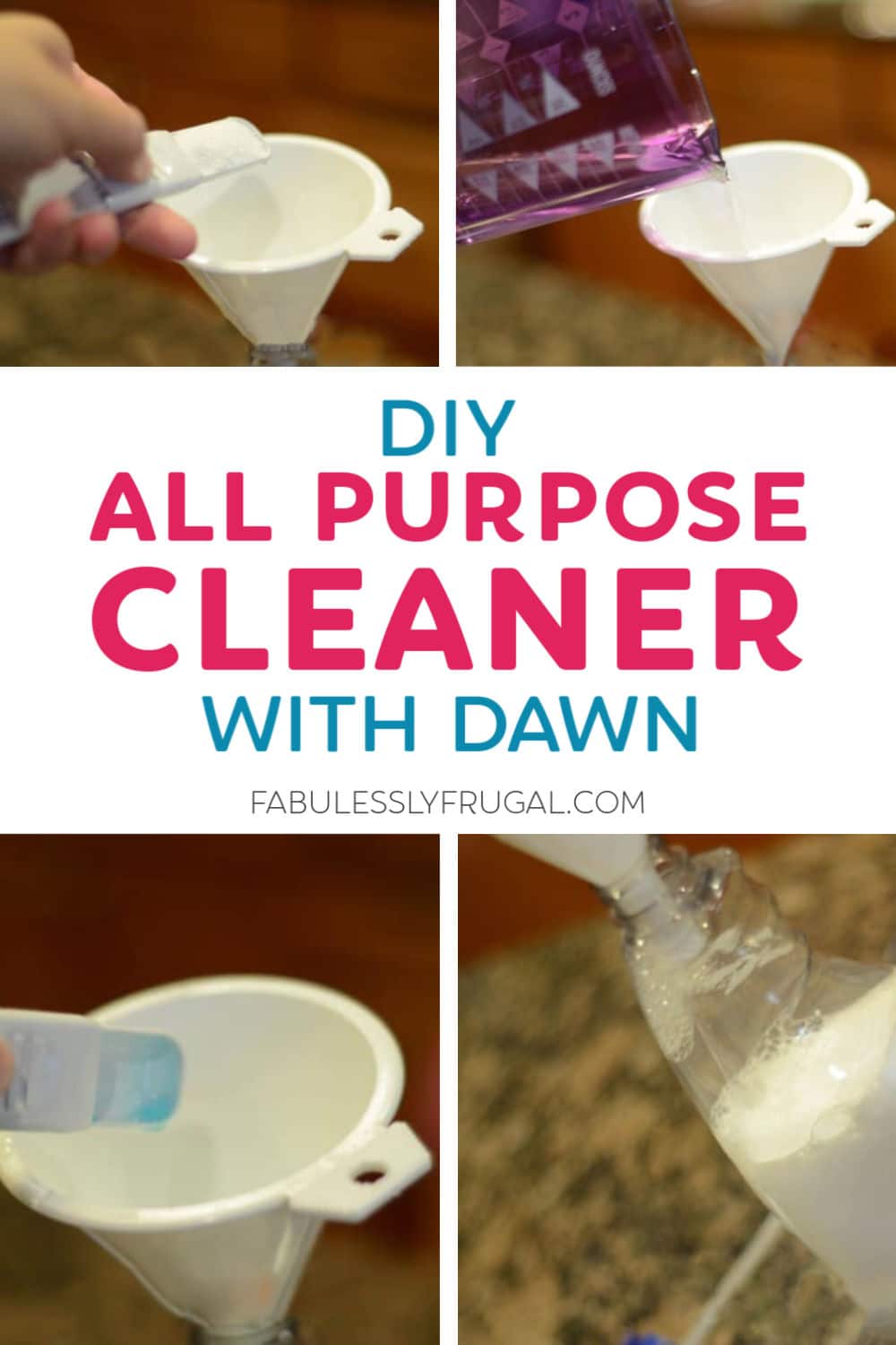 DIY all purpose cleaner with dawn