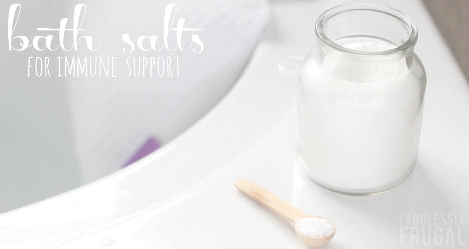 Epsom salt detox bath recipe for immune support