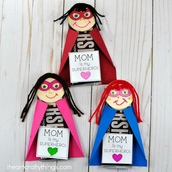 DIY superhero mothers day gift