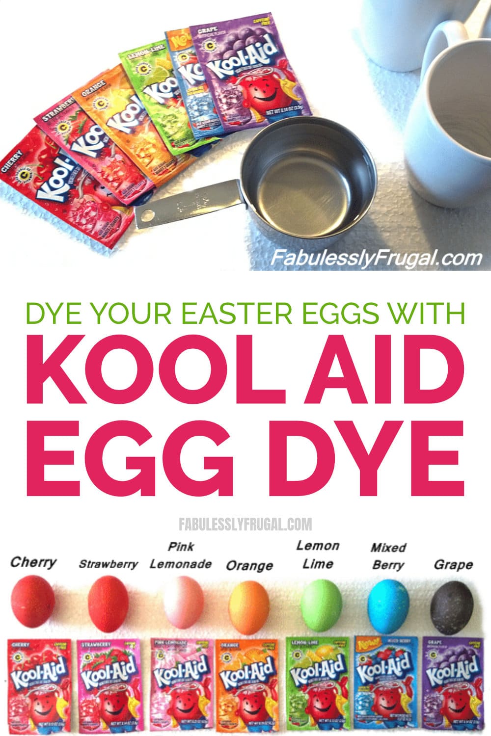 dye your easter eggs with kool aid egg dye