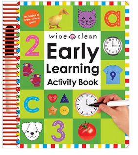 early learning wipe clean dry erase books for the little learners