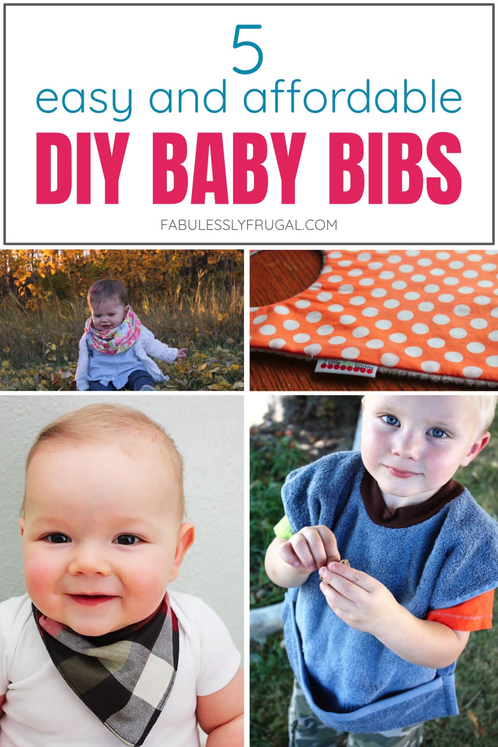 5 Easy and affordable DIY baby bibs