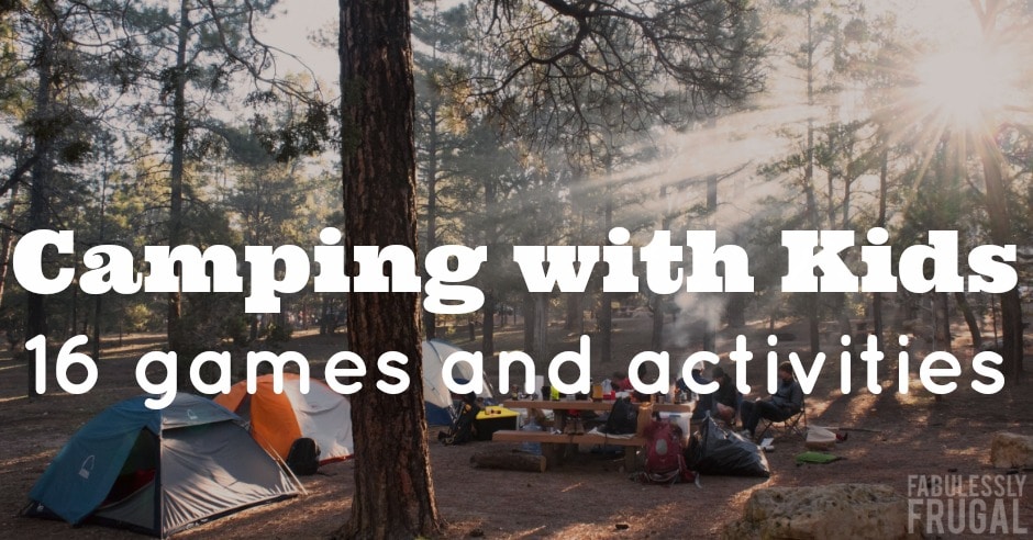 games and activities for camping with kids