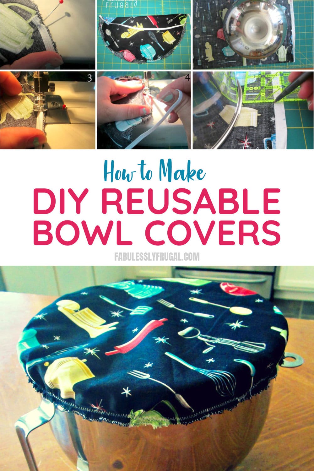 How to make DIY reusable bowl covers
