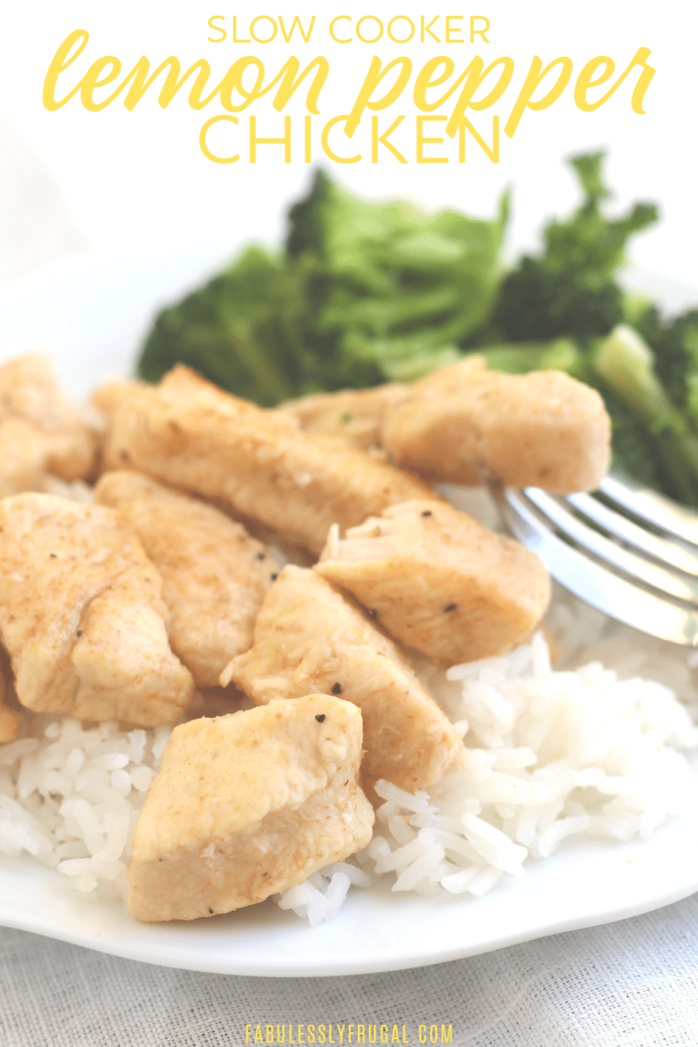 Slow Cooker Lemon Pepper Chicken Recipe Fabulessly Frugal