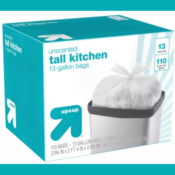 Target: 110-Count Tall Kitchen Trash Bags, 13 Gallon $8.99 (Reg. $15.39)