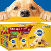 Amazon: 24 Count Pedigree Choice Cuts in Gravy Adult Wet Dog Food Variety...