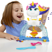 Walmart: 3 Cans of Color Swirl Play-Doh Tootie the Unicorn Ice Cream Set...