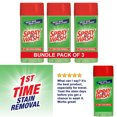 Amazon 3Pack Spray ‘n Wash PreTreat Laundry Stain Sticks 11.73 (Reg. 15.29) FAB Ratings