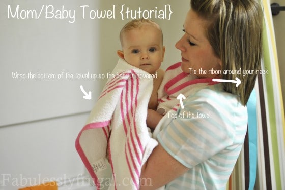 DIY baby towel instructions