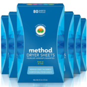Amazon: 6 Boxes Method Dryer Sheets, Fresh Air, 80-Count as low as $23.61...