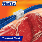 Amazon: 74 Count Stand and Fill Hefty Slider Freezer Bags, Quart Size $9.97...
