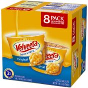 Amazon: 8 Pack Velveeta Original Microwavable Shells & Cheese Cups...