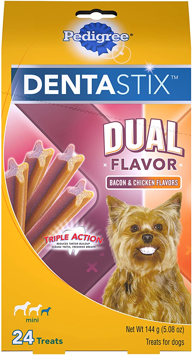 Amazon 24 Count Pedigree DENTASTIX Dog Treats for Small Dogs as low as