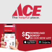 Ace Hardware: Get $5 off $5 Purchase!