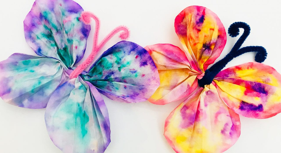 Tie-dye butterflies