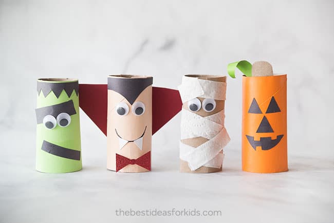 Halloween paper roll crafts