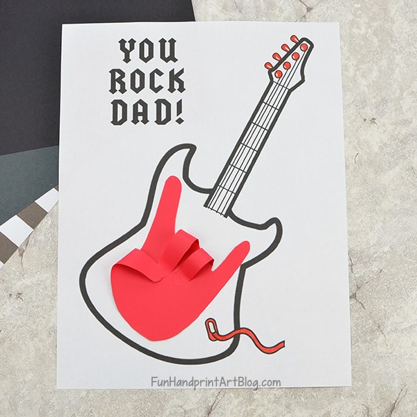 Guitar Father's Day card