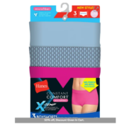Hanes: 3-Pack X-Temp Constant Comfort Women's Microfiber Boy Short Panties...