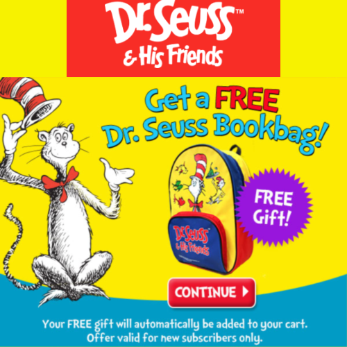 dr seuss backpack with books