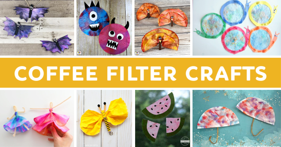 Coffee filter crafts