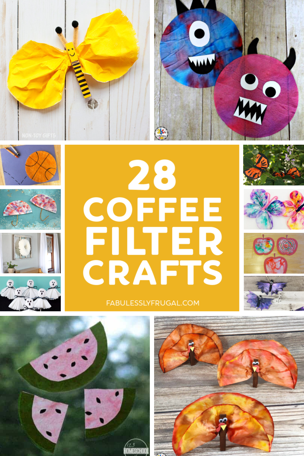 Coffee filter crafts