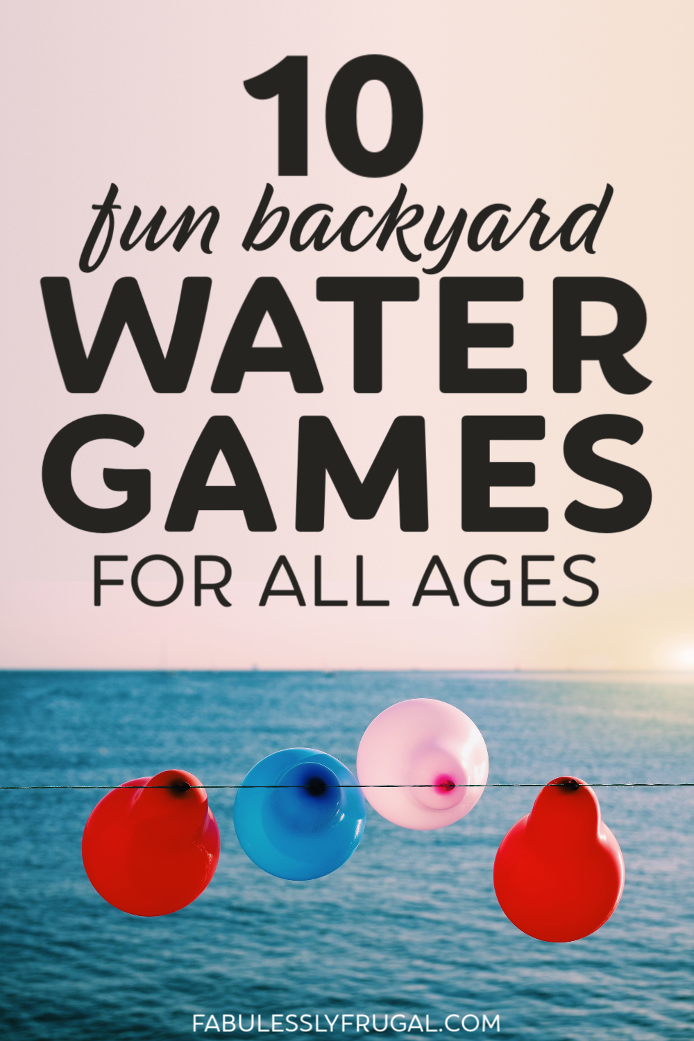 Fun backyard water games