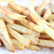 Homemade fries in air fryer