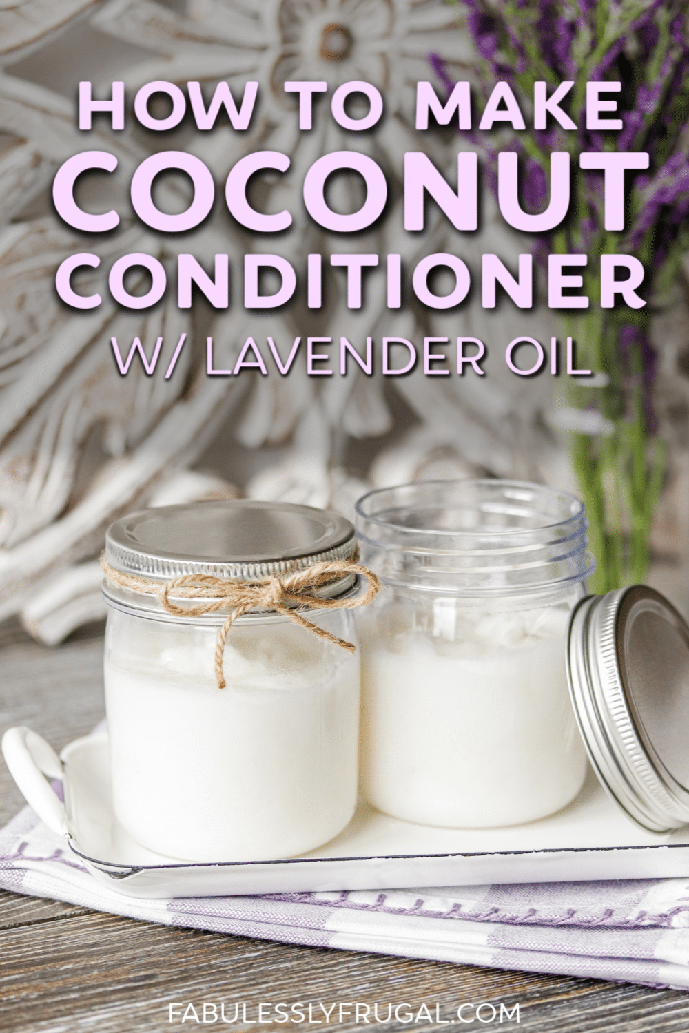 Making conditioner with coconut oil